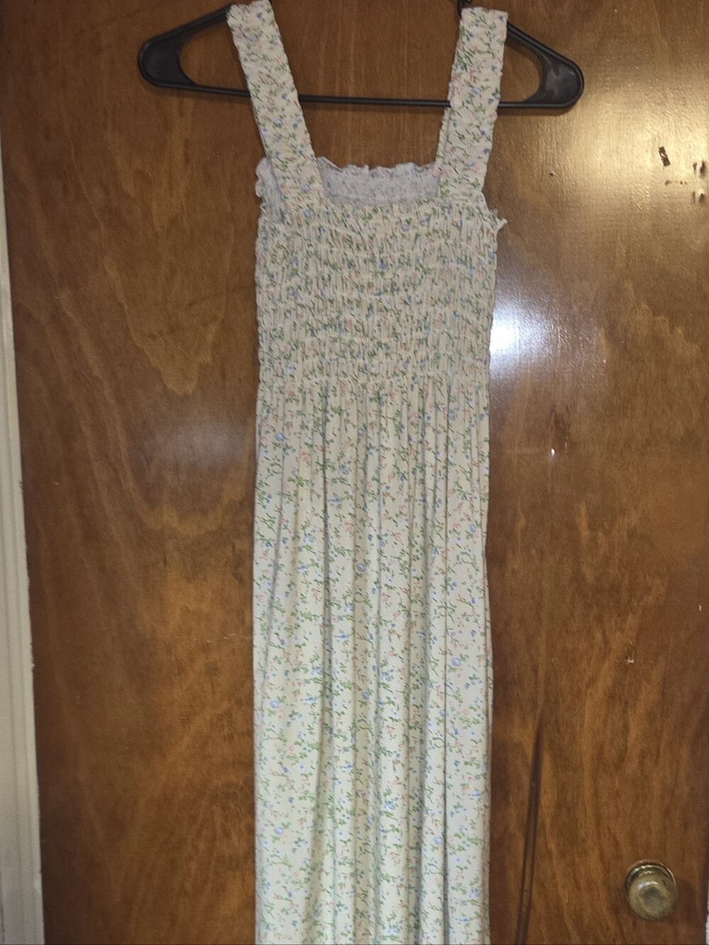 Styles Asfoor Floral Smocked Bodice Sleeveless Midi Sundress Size M - Picture 3 of 3